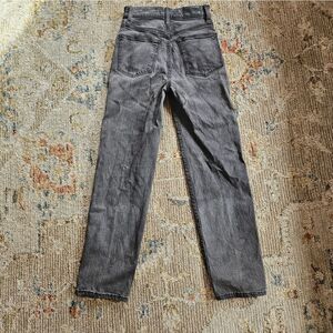 Madewell Straight Leg Jeans in Washed Gray